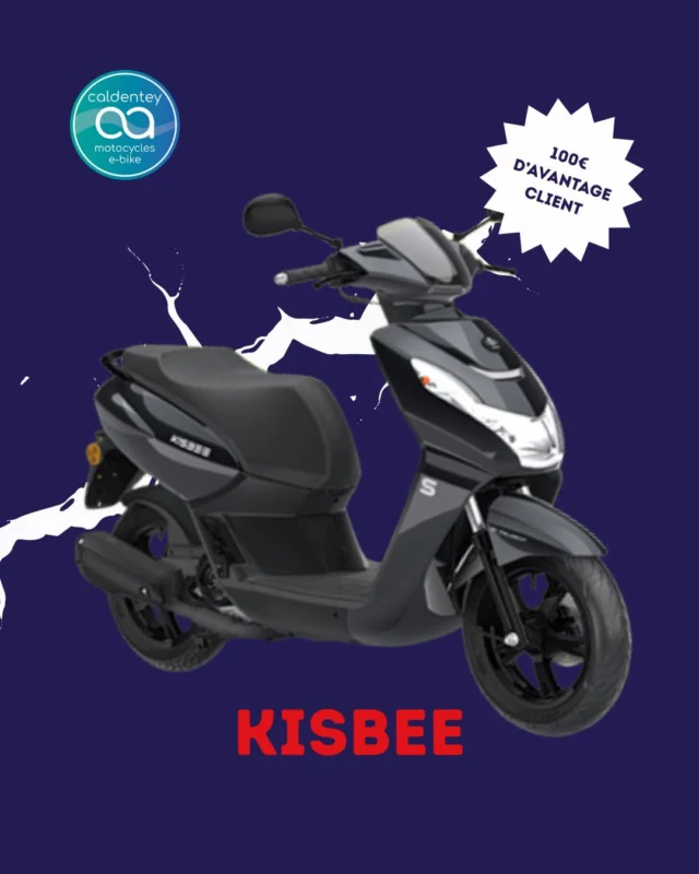 📣Découvrez le KISBEE chez CALDENTEY SCOOTERS ! 🚀

Profitez de 100€ TTC d’avantage client sur l’achat de votre KISBEE S. 🛵💨

C’est le moment parfait pour rouler stylé et faire des économies ! 🔥

📍 Rendez-vous vite en magasin pour en savoir plus ! 

#peugeotmotocycles #DeuxRoues #Scooter #CaldenteyScooter #Moto #MobilitéUrbaine