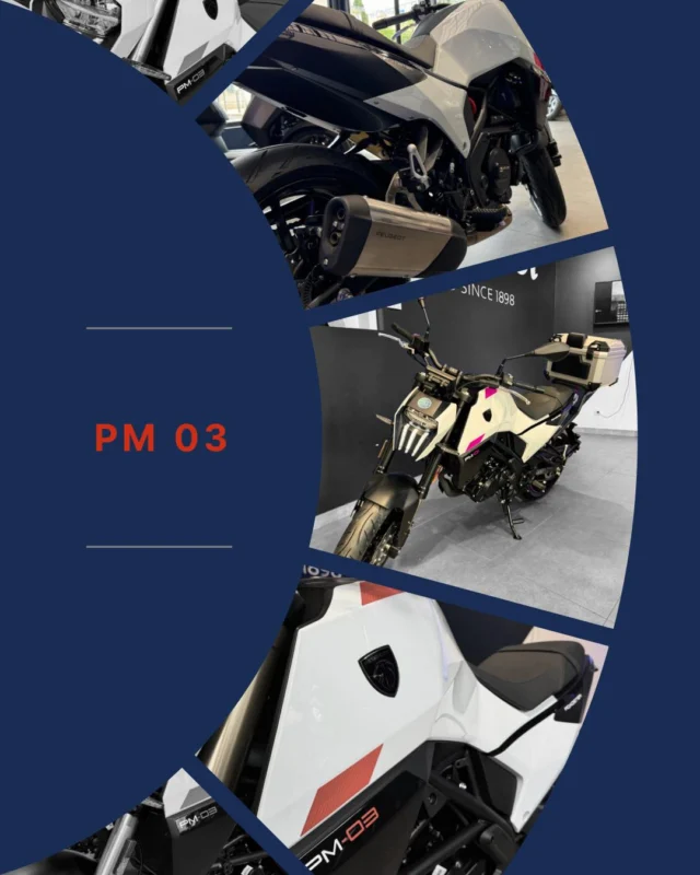 Découvrez la puissance et l'élégance de la Peugeot PM03 dans notre concession de Marseille 🏍️

Conçue pour les passionnés de performance et d'innovation, la PM03 allie design audacieux et technologies de pointe. Avec ses lignes dynamiques et son moteur performant, elle vous offre une expérience de conduite unique, à la fois fluide et réactive.

🌟 Points forts :
* Design moderne et aérodynamique
* Technologies embarquées de dernière génération
* Confort et sécurité optimisés pour chaque trajet

Rejoignez la nouvelle ère de la mobilité avec la Peugeot PM03. 
Prenez le guidon et ressentez l’émotion à chaque kilomètre. 

📍 Caldentey Scooters - 72 Avenue de Lattre de Tassigny, 13009 Marseille

📞 Besoin d’infos ou envie d’un essai ? Contactez-nous au 04.91.40.05.42 

#PassionMoto #PeugeotPM03  #motard #PeugeotScooter #motardlife #peugeotmotocycles #motardlovers